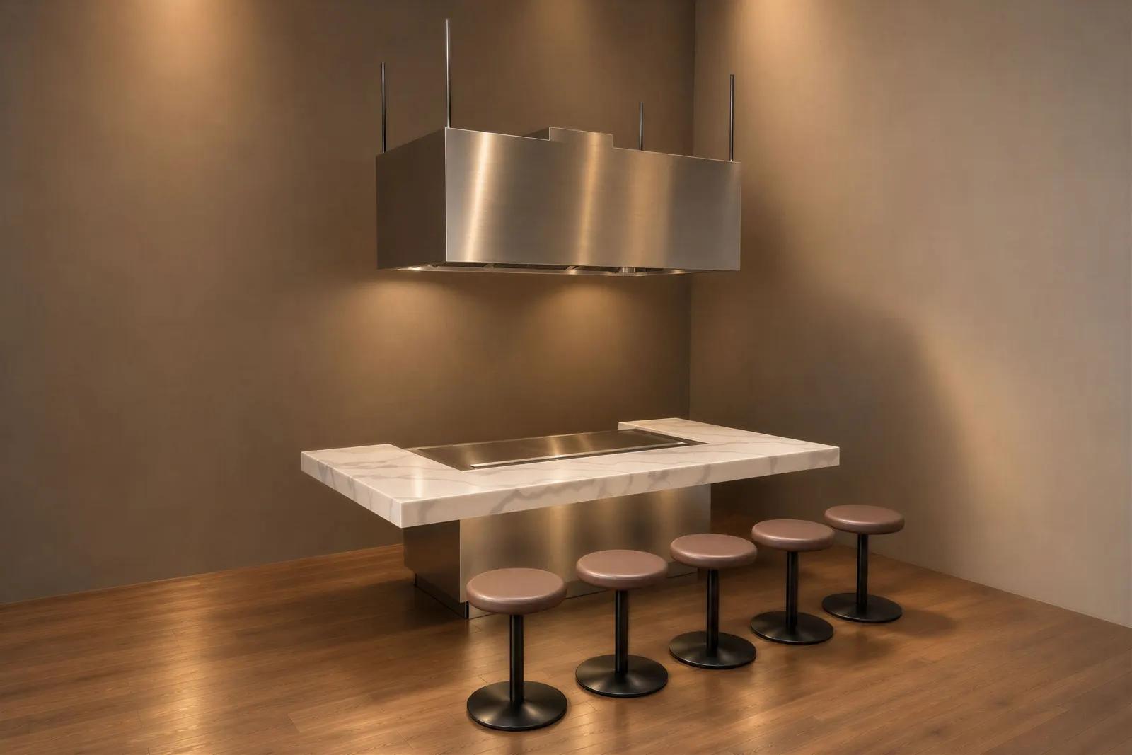 Render refinado de una cocina real